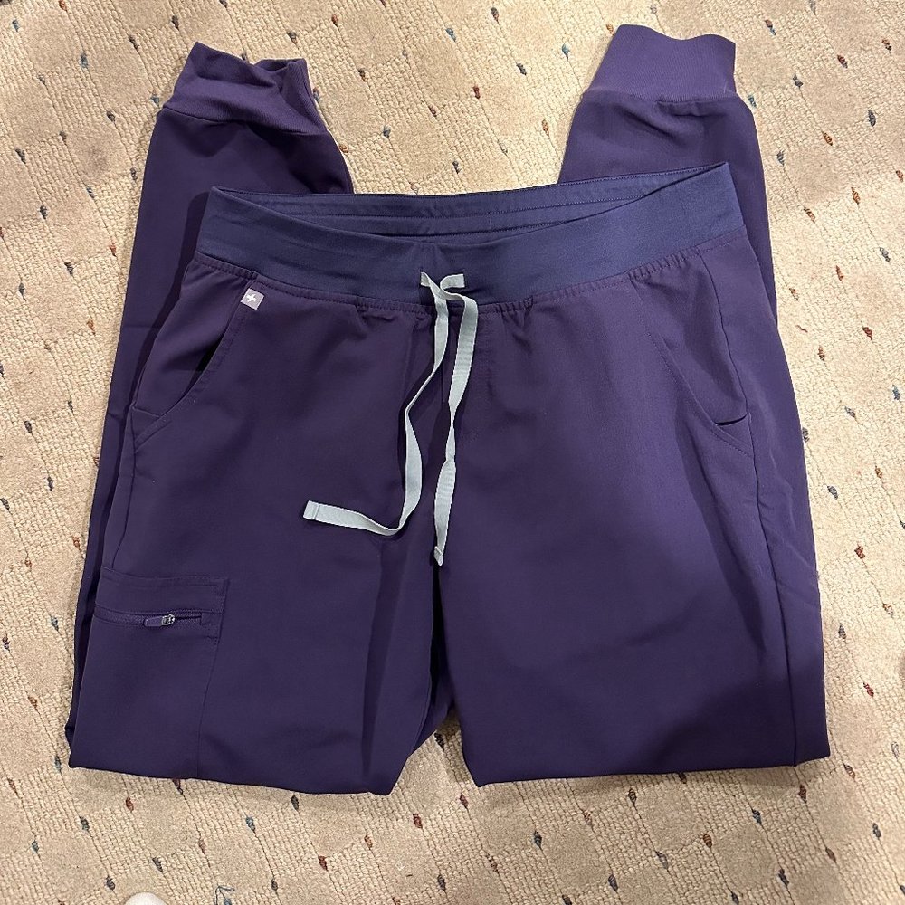 Women's FIGS Zamora™ Jogger Scrub Pants size large tall purple jam